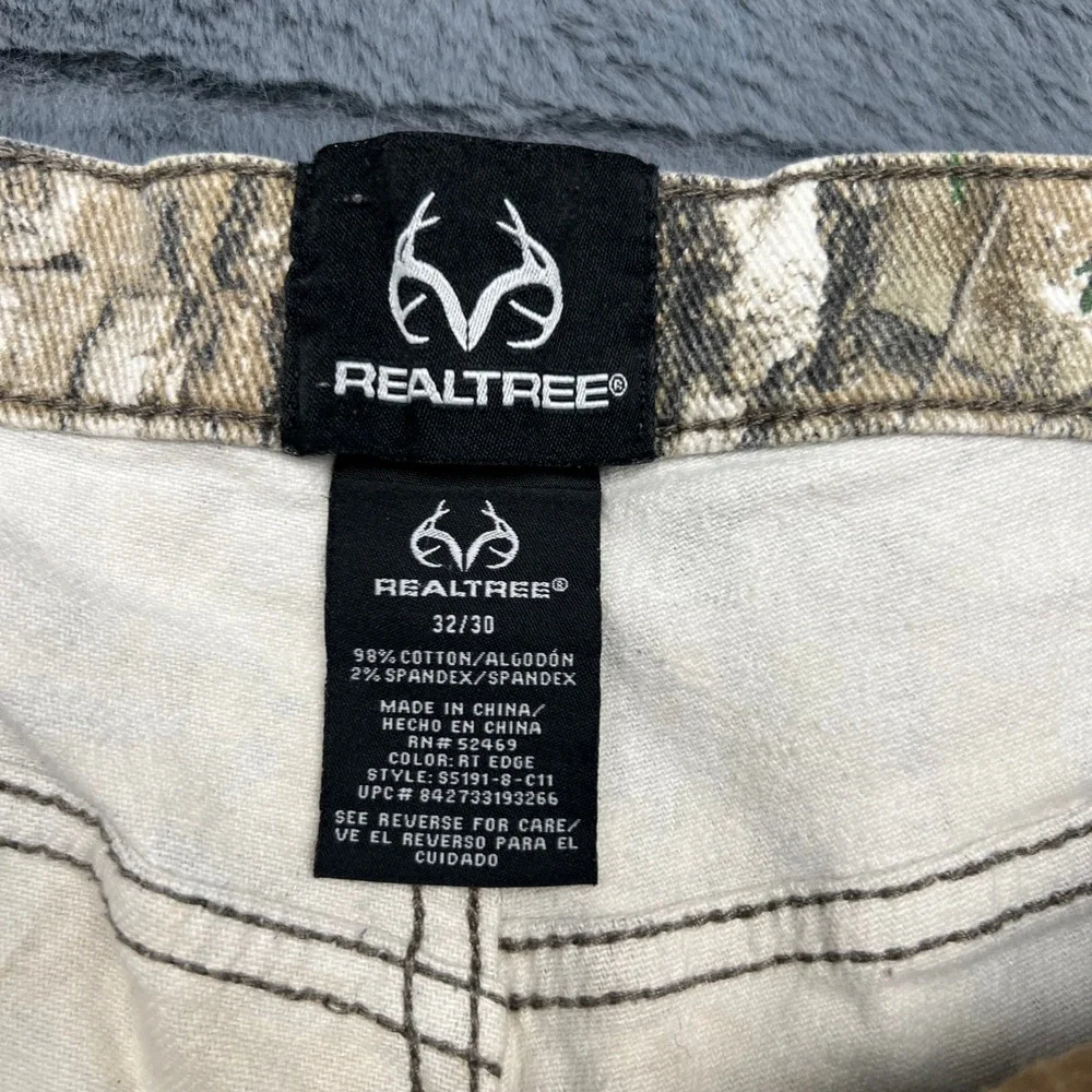 Realtree Edge Camo Hunting Pants Mens 32x30 RT Edge Cotton Spandex S5191-8-C11